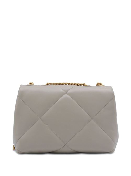 KIRA DIAMOND SMALL LEATHER SHOULDER BAG