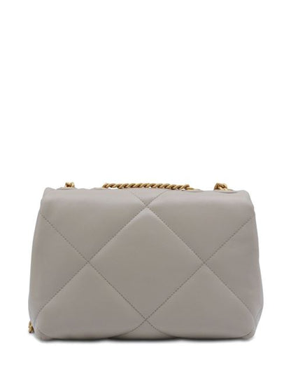 KIRA DIAMOND SMALL LEATHER SHOULDER BAG
