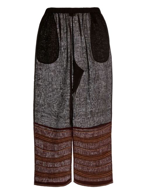 LINEN STRIPED BEACH PANTS