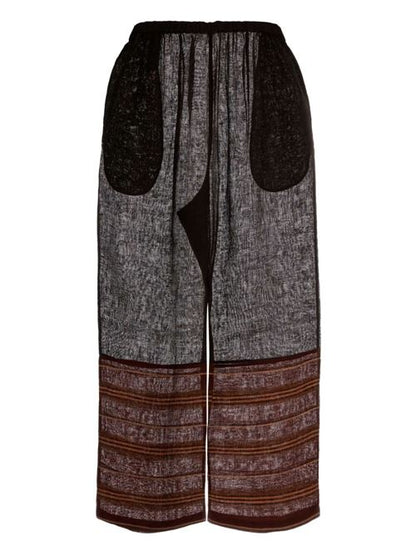 LINEN STRIPED BEACH PANTS