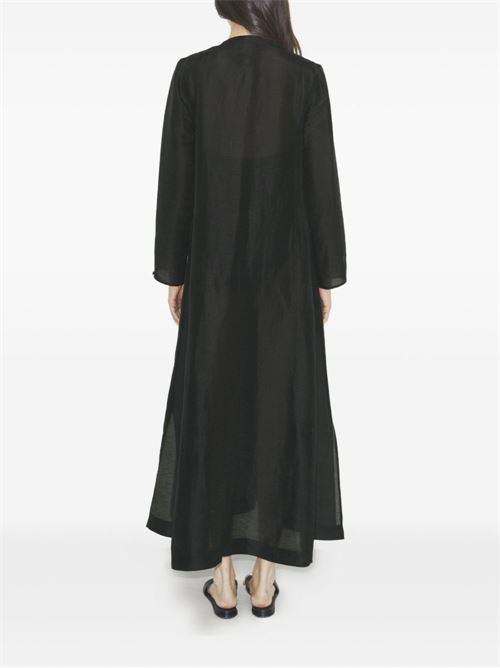LINEN AND SILK LONG KAFTAN