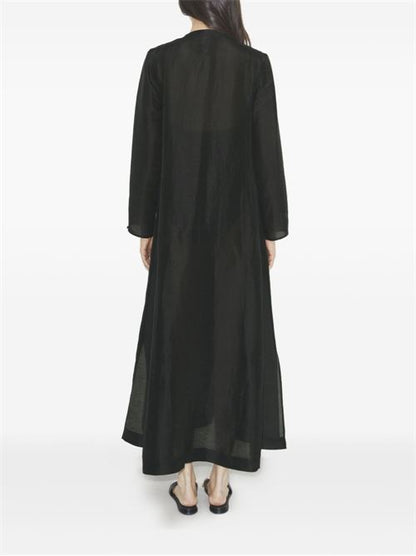 LINEN AND SILK LONG KAFTAN