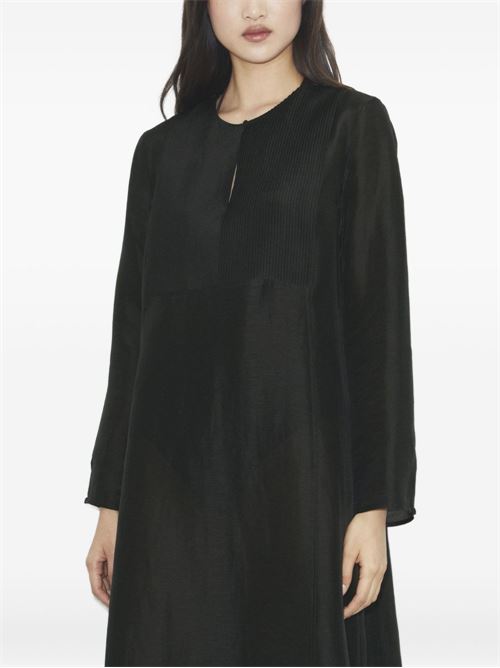 LINEN AND SILK LONG KAFTAN