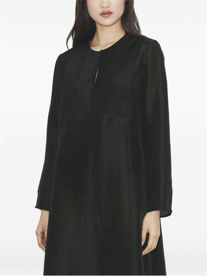 LINEN AND SILK LONG KAFTAN