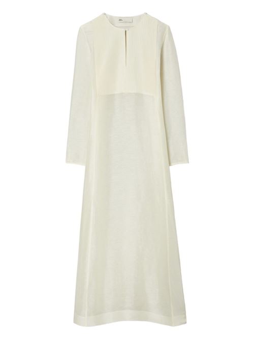 LINEN AND SILK LONG KAFTAN