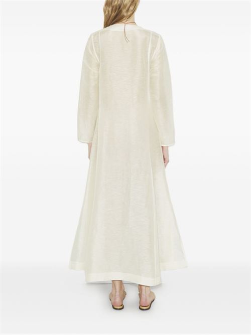 LINEN AND SILK LONG KAFTAN