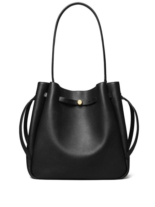 ROMY LARGE LEATHER BUCKET BAG