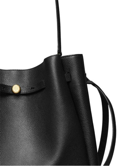 ROMY LARGE LEATHER BUCKET BAG