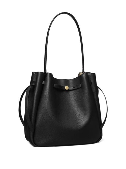 ROMY LARGE LEATHER BUCKET BAG