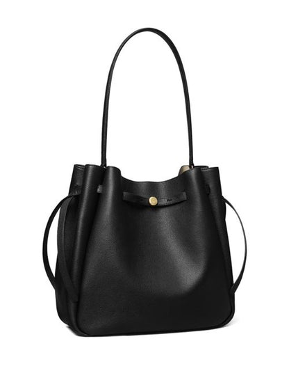 ROMY LARGE LEATHER BUCKET BAG