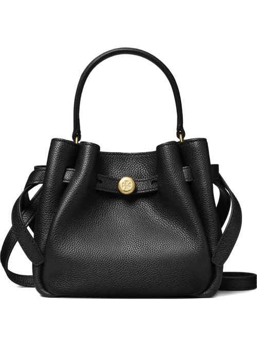 ROMY MINI LEATHER BUCKET BAG
