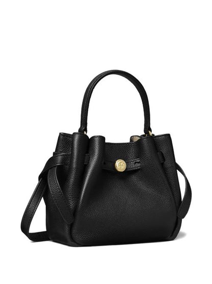 ROMY MINI LEATHER BUCKET BAG