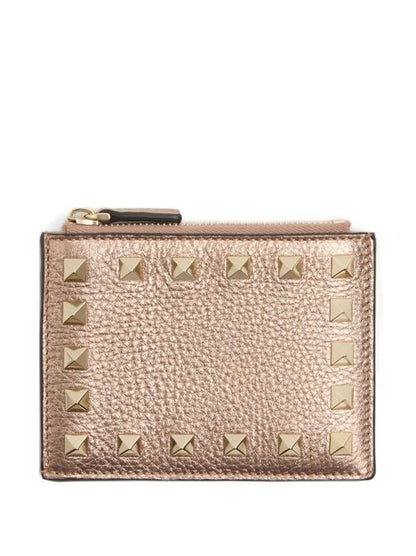 ROCKSTUD LEATHER COIN PURSE