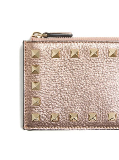 ROCKSTUD LEATHER COIN PURSE