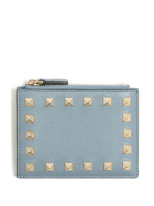 ROCKSTUD LEATHER COIN PURSE