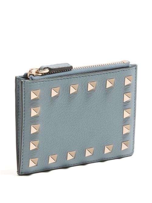 ROCKSTUD LEATHER COIN PURSE