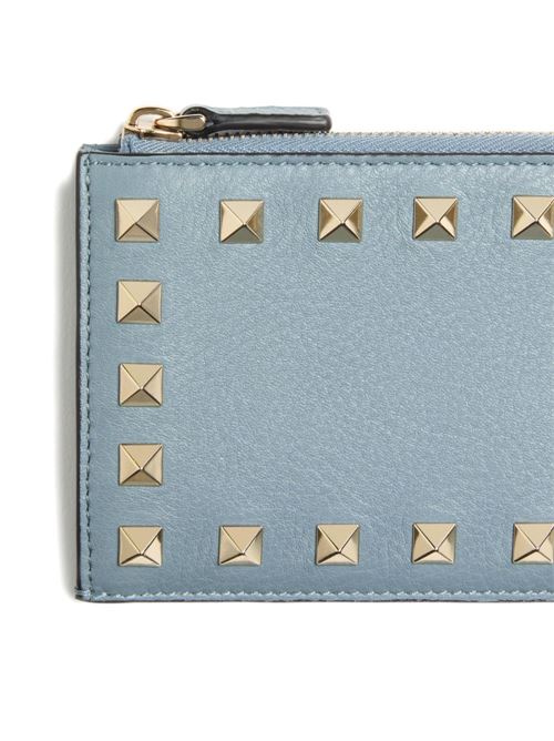 ROCKSTUD LEATHER COIN PURSE