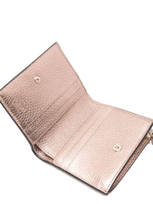 ROCKSTUD LEATHER FLAP WALLET