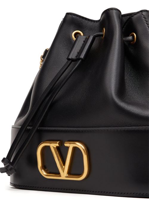 VLOGO SIGNATURE LEATHER MINI BAG