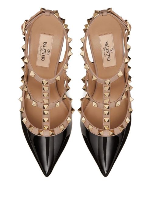 ROCKSTUD PATENT LEATHER PUMPS