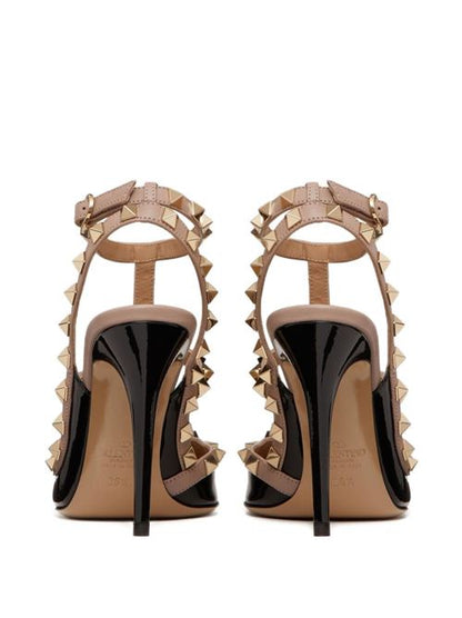 ROCKSTUD PATENT LEATHER PUMPS