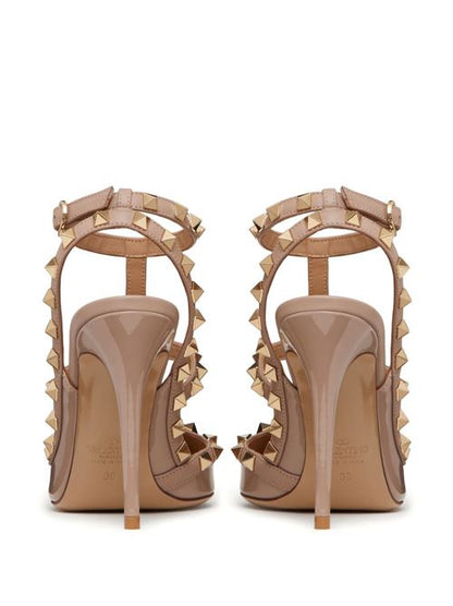 ROCKSTUD PATENT LEATHER PUMPS