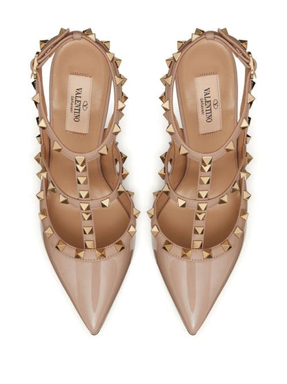 ROCKSTUD PATENT LEATHER PUMPS