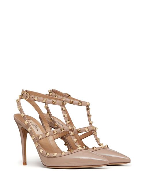 ROCKSTUD PATENT LEATHER PUMPS