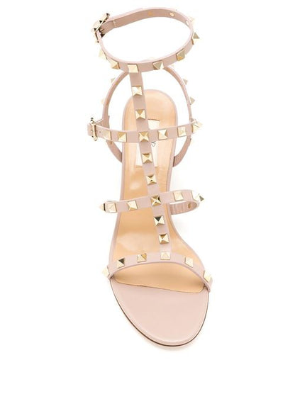 ROCKSTUD LEATHER SANDALS
