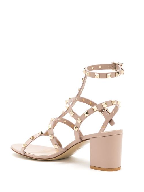 ROCKSTUD LEATHER SANDALS