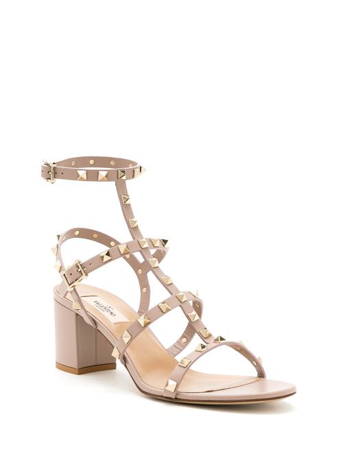 ROCKSTUD LEATHER SANDALS