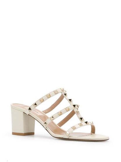 ROCKSTUD LEATHER SANDALS