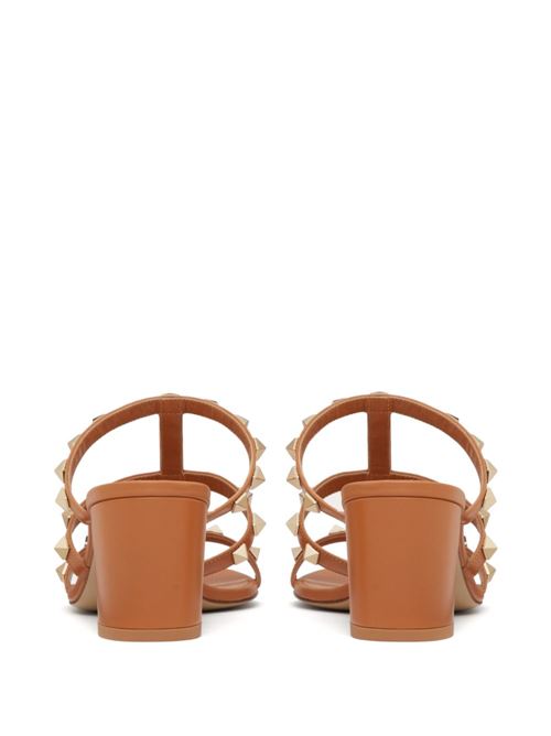 ROCKSTUD LEATHER SANDALS