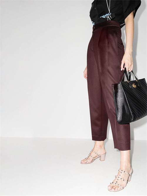 ROCKSTUD LEATHER SANDALS