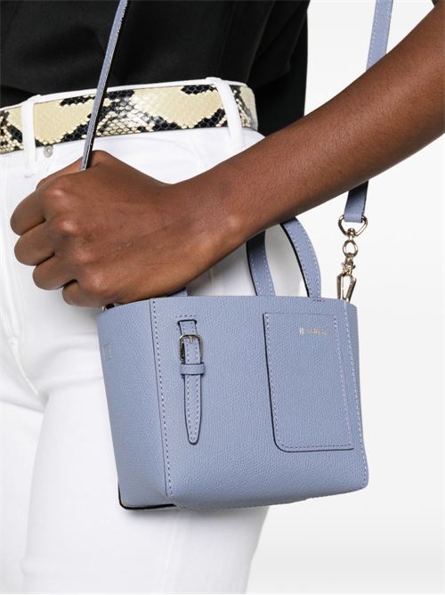 NANO LEATHER BUCKET BAG