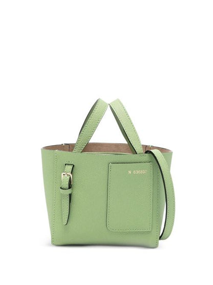 NANO LEATHER BUCKET BAG