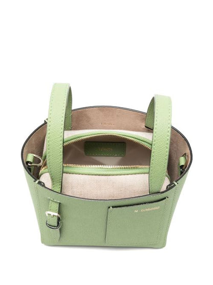 NANO LEATHER BUCKET BAG