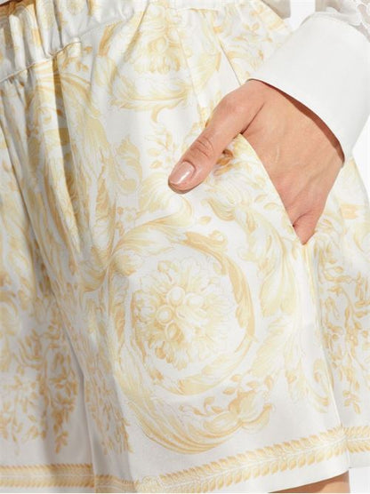 BAROCCO PRINT SILK SHORTS