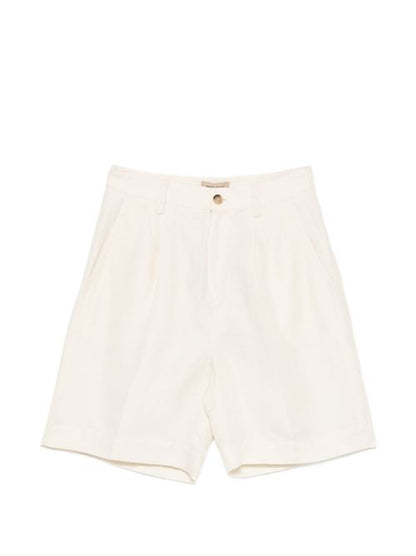 LINEN BLEND SHORTS