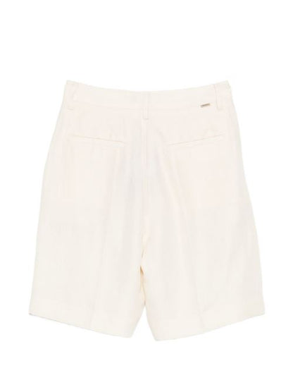 LINEN BLEND SHORTS