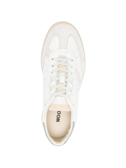 DOUBLE U LEATHER SNEAKERS
