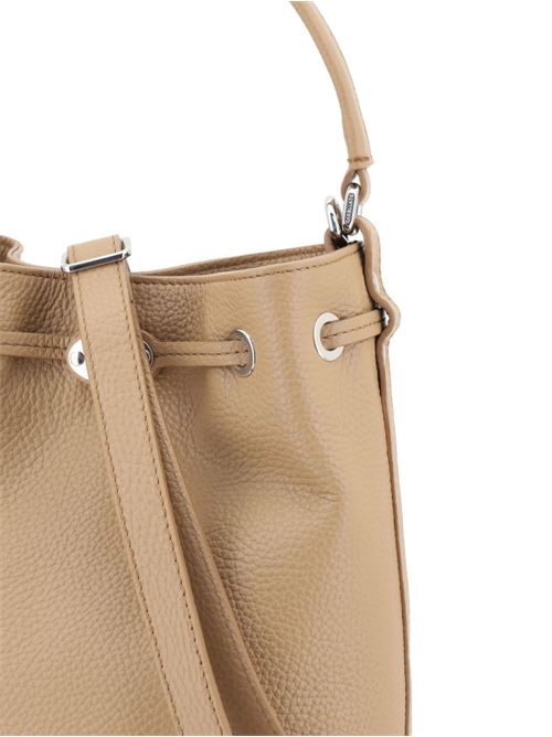 MONDA' DAILY SMALL LEATHER BUCKET BAG