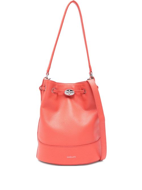 MONDA' DAILY SMALL LEATHER BUCKET BAG
