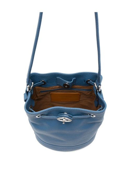 MONDA' DAILY SMALL LEATHER BUCKET BAG