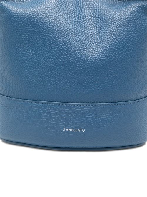MONDA' DAILY SMALL LEATHER BUCKET BAG