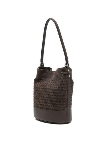 MONDA' MUSIVA SMALL LEATHER BUCKET BAG
