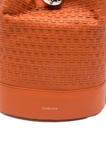 MONDA' MUSIVA SMALL LEATHER BUCKET BAG