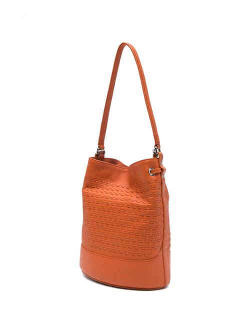 MONDA' MUSIVA SMALL LEATHER BUCKET BAG