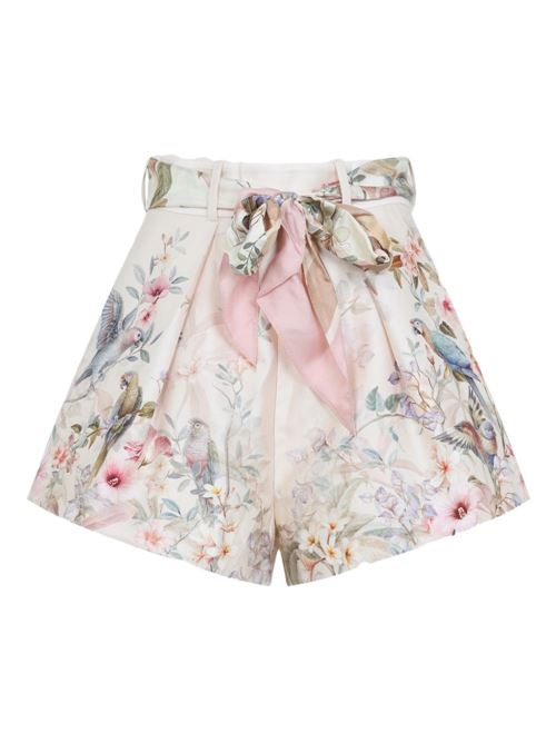 REBELLION SILK AND COTTON SHORTS