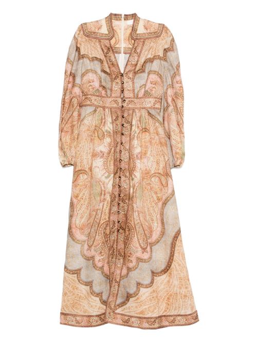 WANDERLUST LINEN MIDI DRESS